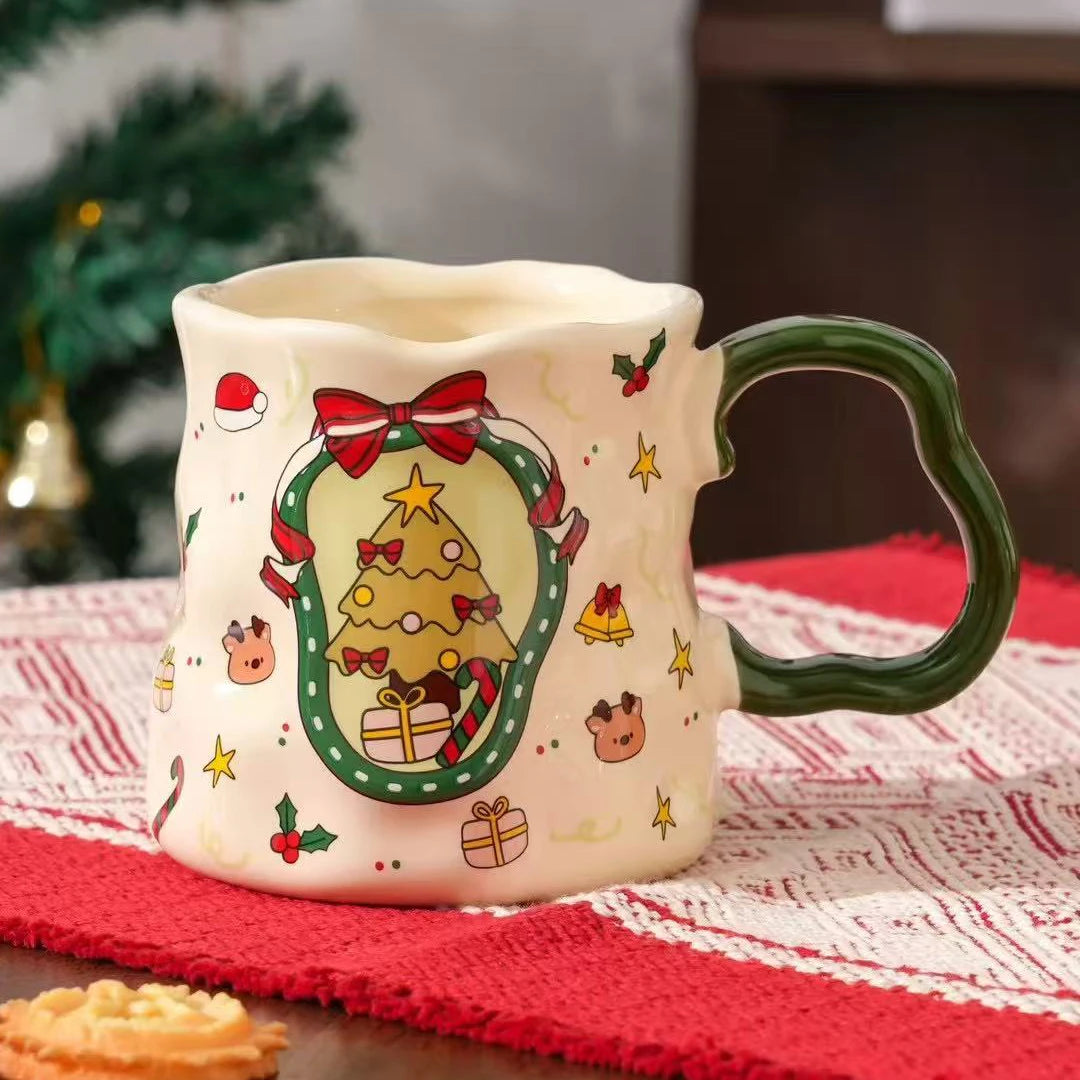 380ML Christmas Ceramic Cup Set