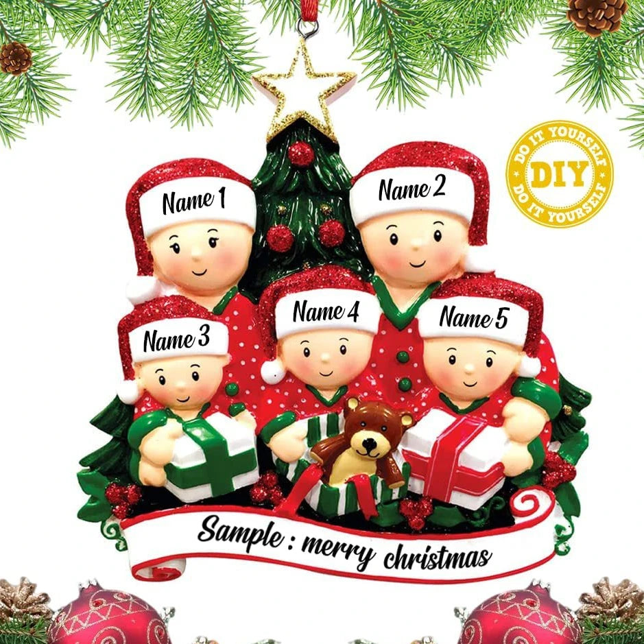 Christmas Tree Hanging Ornaments DIY Personalised Holiday Home Decor Gifts Navidad New Year 2026 Christmas Decorations for Home