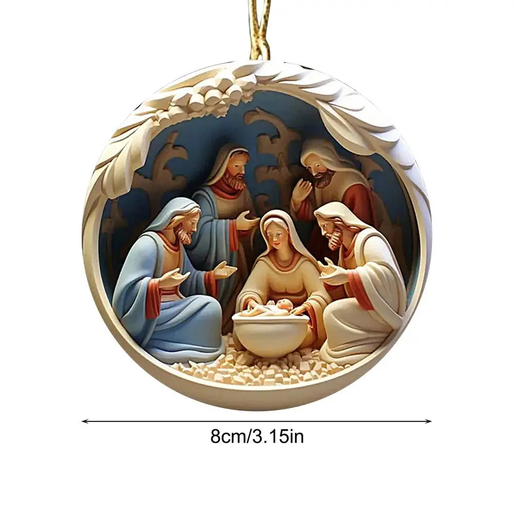 Christmas Nativity Ornaments Nativity Keepsake Religious Ornament Exquisite Indoor Nativity Scene Ornaments For Christmas