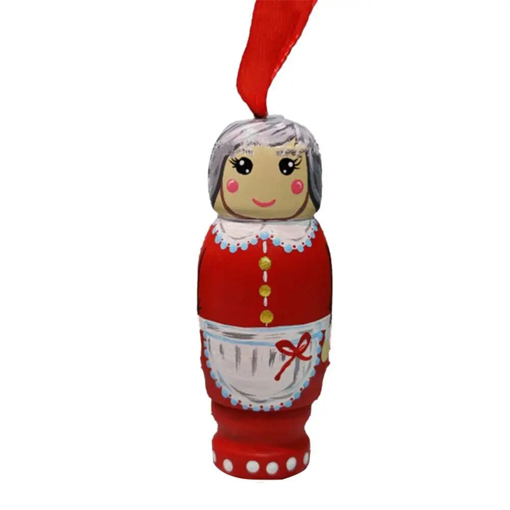 Christmas Wood Novel Party Decors Funny Santa Ornament Christmas Tree Decoration Holiday Hanging