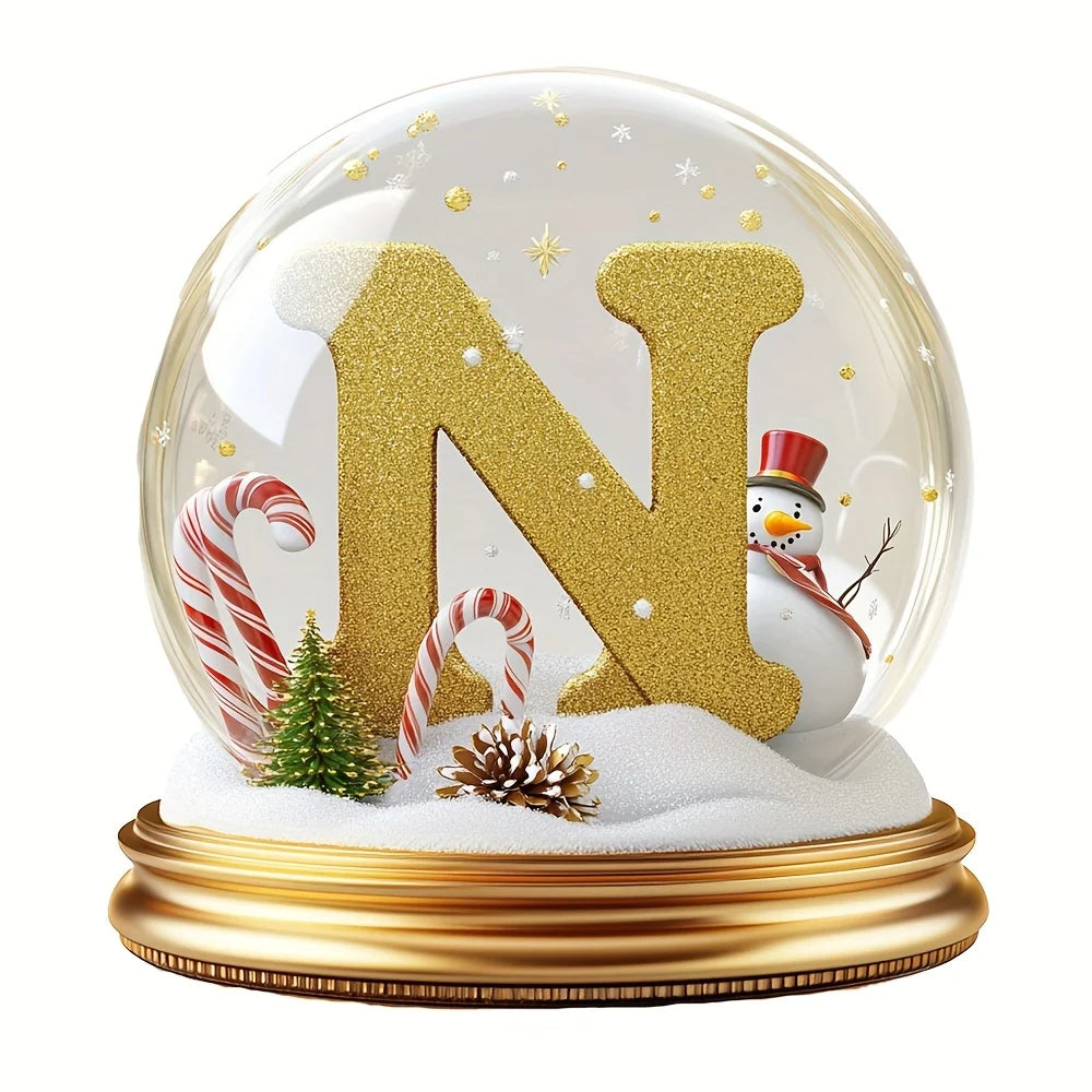 Christmas Tree Decorations Mixed Letter Desktop Ornament Family Portrait Decor Farmhouse Vacation Desktop Decoration Acrylic