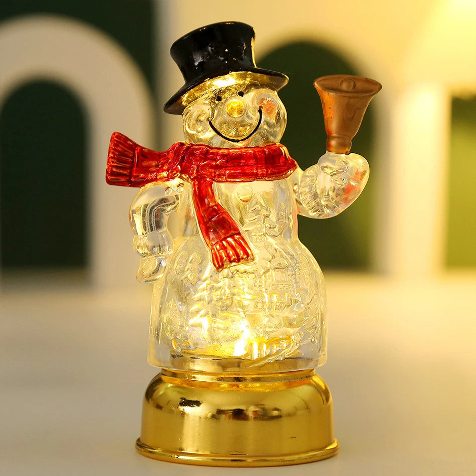 Christmas Decoration Snowman Night Light LED Kids Gift For Bedroom Garden Party Decoration Party Home Office Atmosphere Light