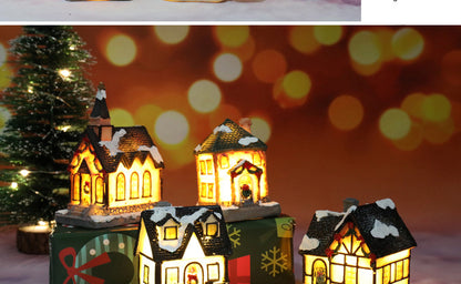 Christmas House Light Decorations For Home Ornaments Kids Xmas Gift New Year 2024 Navidad Decor Bedroom Night Light With Battery