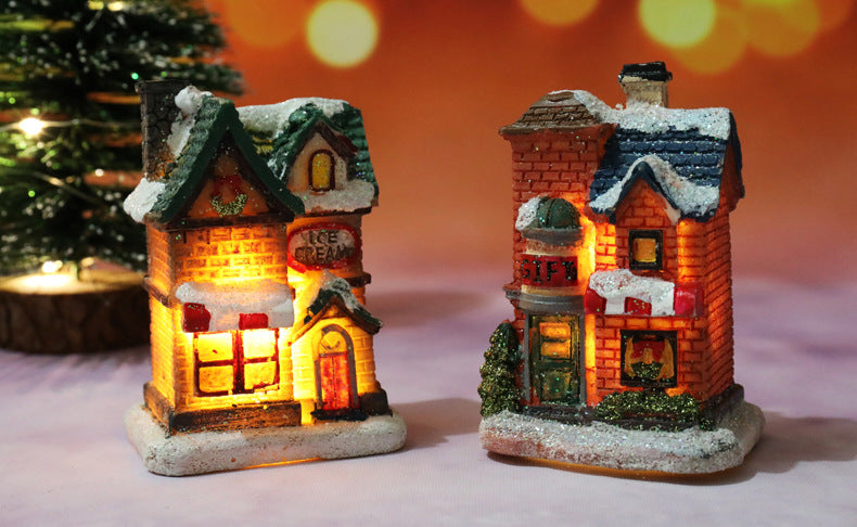 Christmas House Light Decorations For Home Ornaments Kids Xmas Gift New Year 2024 Navidad Decor Bedroom Night Light With Battery