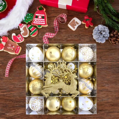 Christmas Balls Ornament Set Xmas Tree Hanging Pendant 2024 Christmas Decoration for Home New Year Gift Navidad Decors