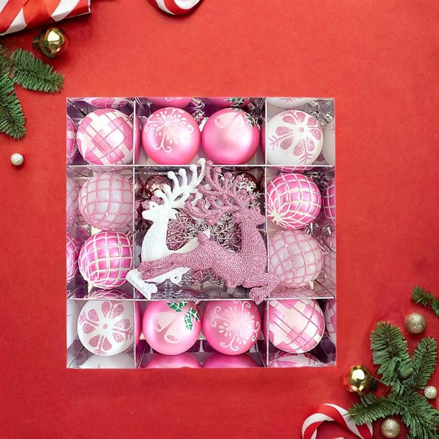 Christmas Balls Ornament Set Xmas Tree Hanging Pendant 2024 Christmas Decoration for Home New Year Gift Navidad Decors