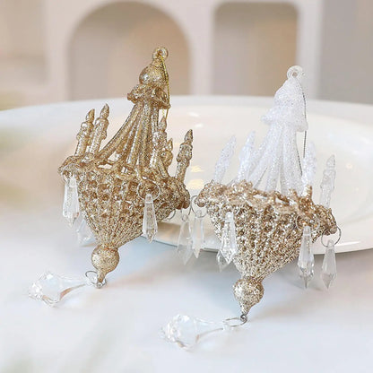 Christmas Tree Ornament Novelty Christmas Ornament for Party Engagement Cafe Decorative Pendant DIY Supplies Housewarming Gift