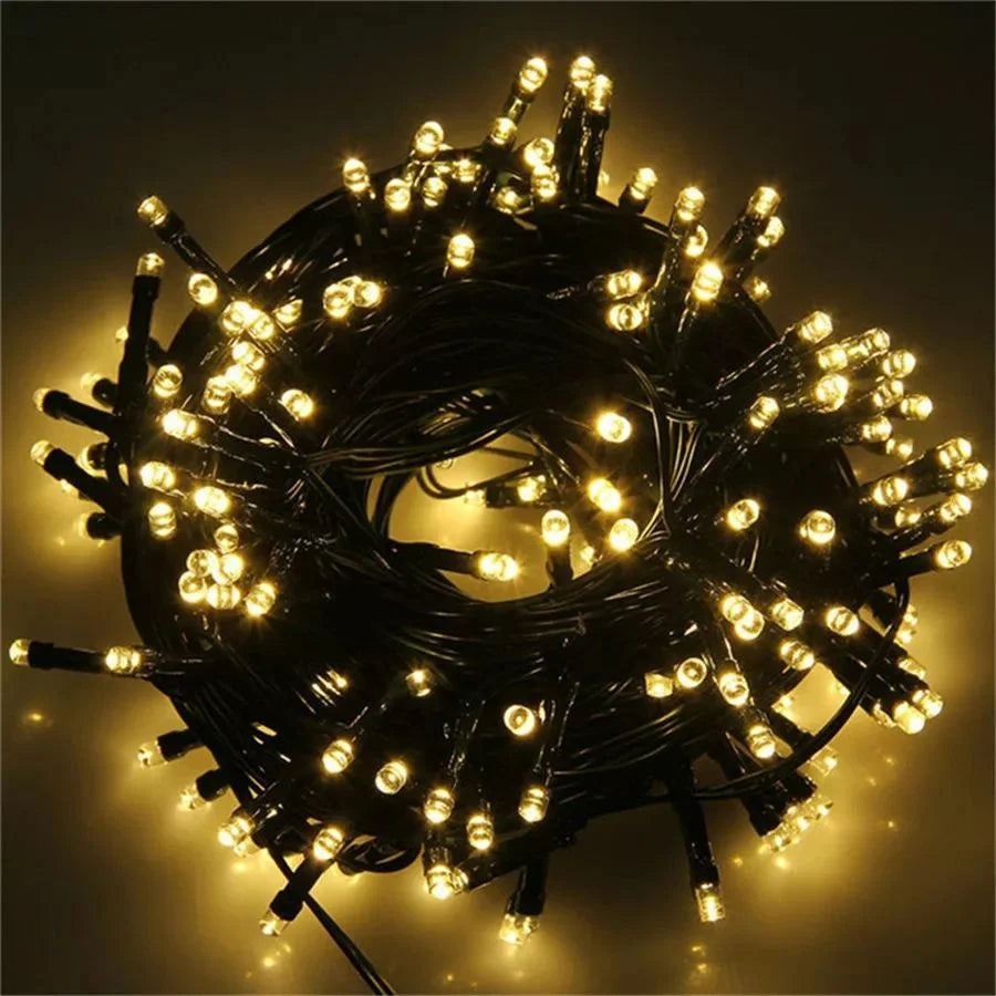 LED Christmas lights 20/30/50M Holiday Fairy String Lights Xmas Party Wedding Garden Decoration Lamp Outdoor Waterproof Garlands