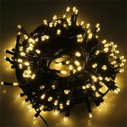 LED Christmas lights 20/30/50M Holiday Fairy String Lights Xmas Party Wedding Garden Decoration Lamp Outdoor Waterproof Garlands