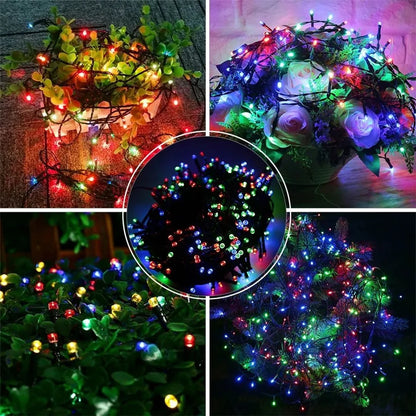 LED Christmas lights 20/30/50M Holiday Fairy String Lights Xmas Party Wedding Garden Decoration Lamp Outdoor Waterproof Garlands