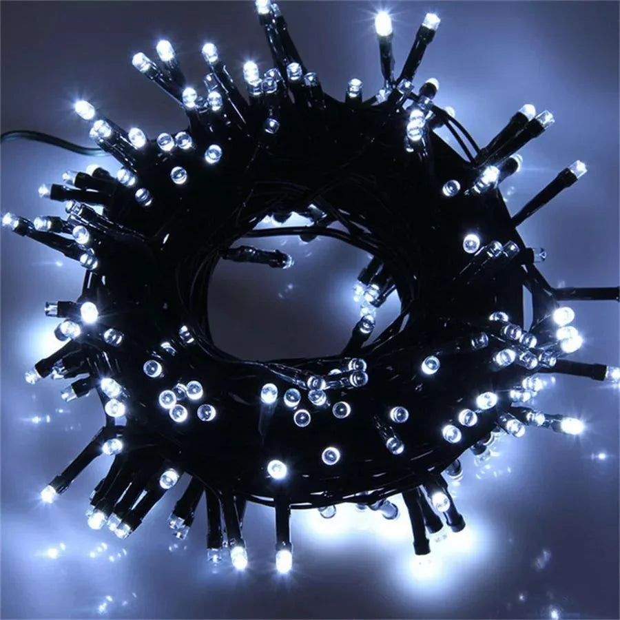 LED Christmas lights 20/30/50M Holiday Fairy String Lights Xmas Party Wedding Garden Decoration Lamp Outdoor Waterproof Garlands