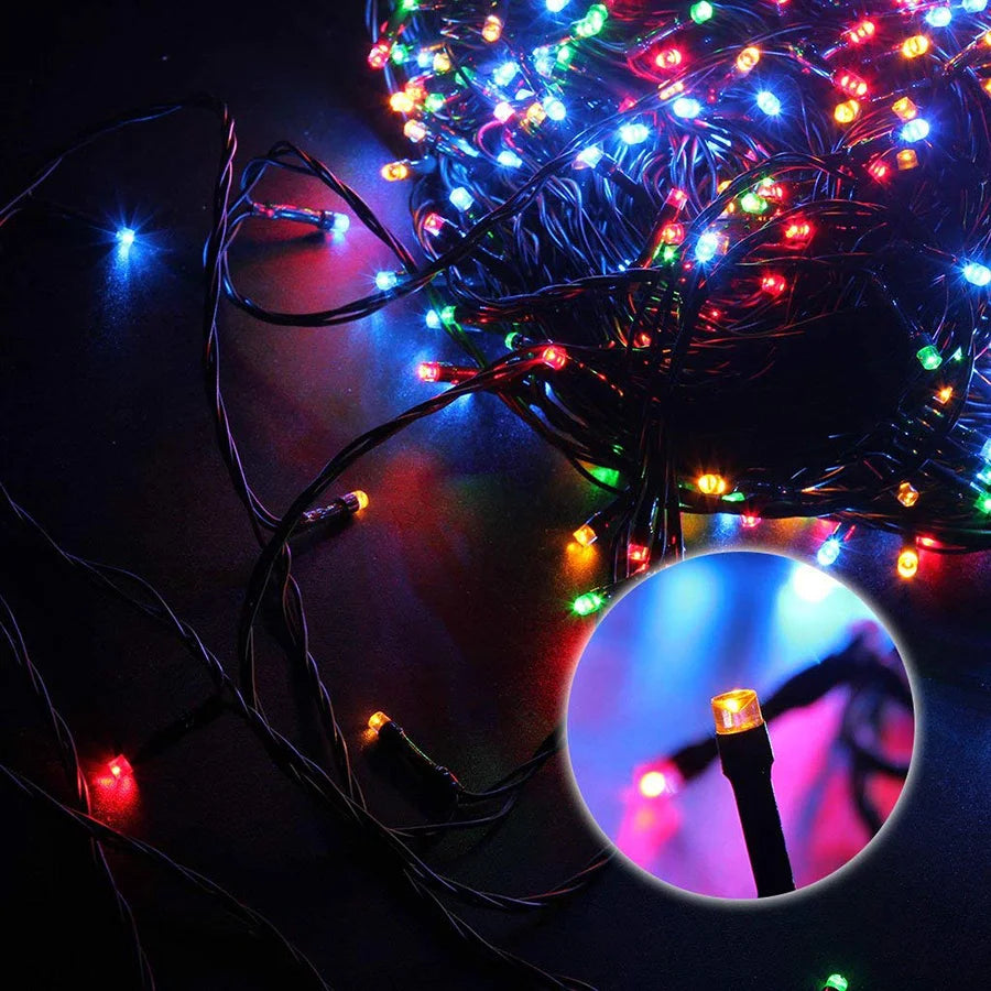 LED Christmas lights 20/30/50M Holiday Fairy String Lights Xmas Party Wedding Garden Decoration Lamp Outdoor Waterproof Garlands