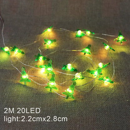 Christmas LED String Lights Santa Claus Snowflakes Snowman Xmas Tree Fairy Lights Garland Christmas Decorations for Home Navidad