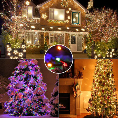 LED Christmas lights 20/30/50M Holiday Fairy String Lights Xmas Party Wedding Garden Decoration Lamp Outdoor Waterproof Garlands