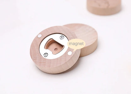 Baptism Gifts for Guests Personalized Magnet Bottle Openers Recuerdos de Bautizo Customized Wooden Fridge Magnets