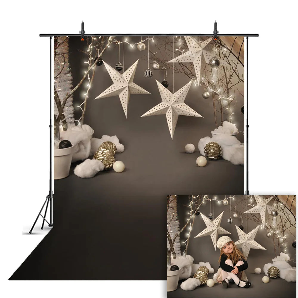 Christmas Tree Photo Background For Photography Xmas Winter Snow Newborn Adult Backdrop Photobooth Party Decoration Studio props