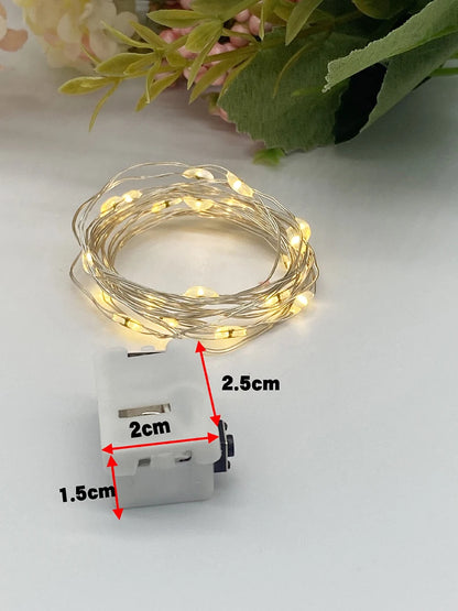 Battery Powered Christmas Decoration String Lights 3Mode Holiday RGB Coloful Fairy Light for Room Copper Wire Bottle Light Strip