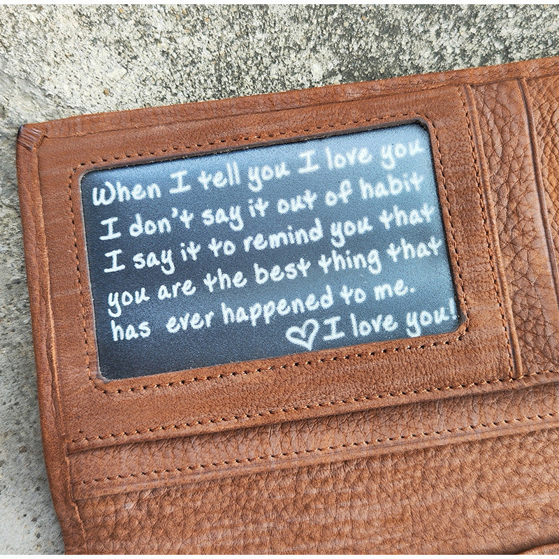 Anniversary Gifts Christmas Gifts I Love You Wallet Insert Card for Couple Husband Birthday Gifts