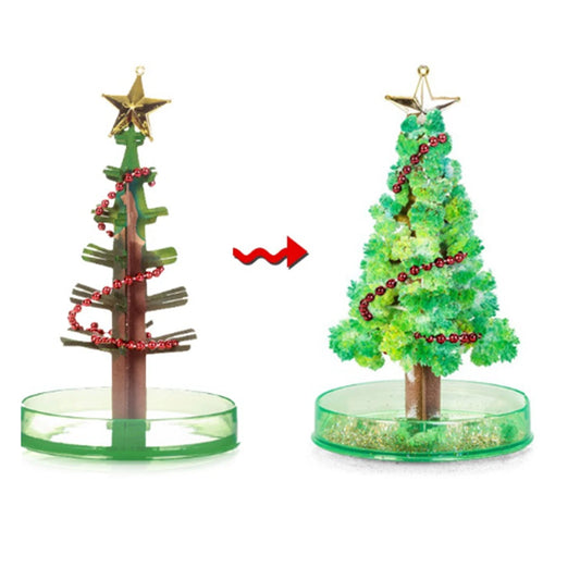 Magic Growing Christmas Tree Growing Tree DIY Paper Crystal Trees Blossom Toys Home Festival Party Decor Props Kid Toy ﻿