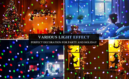 Christmas Snowfall Projection Lights Indoor Outdoor Holiday Lights With Remote Control for Halloween Christmas Party Wedding