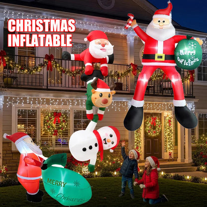 8FT Climbing Inflatable Santa