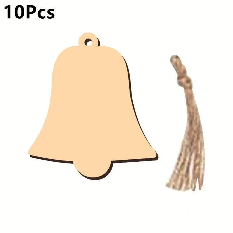 Christmas Wooden Ornaments Crafts Artificial Wooden Angel Snowman Christmas Tree Hanging Decoration DIY Home Party Gifts