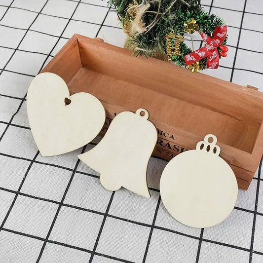Christmas Tree Ornaments Ornaments DIY Crafts Christmas Tree Pendant Christmas Decorations Wooden Slices Wooden Tags