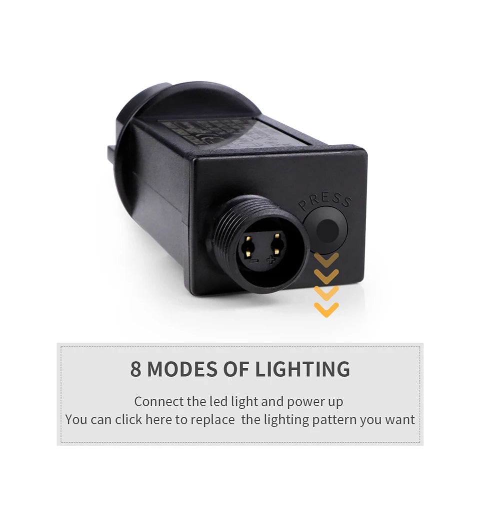 10M-100M Fairy Lights LED String Garland Christmas Light Waterproof Outdoor Indoor For Tree Street Wedding Party 2024 Decoration