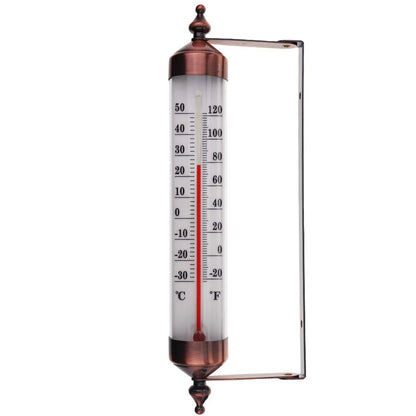 Outdoor Thermometer Garden Patio Outside Wall Greenhouse Sun Terrace Bronze Effect Outside Wall Thermometer Outdoor Thermometers