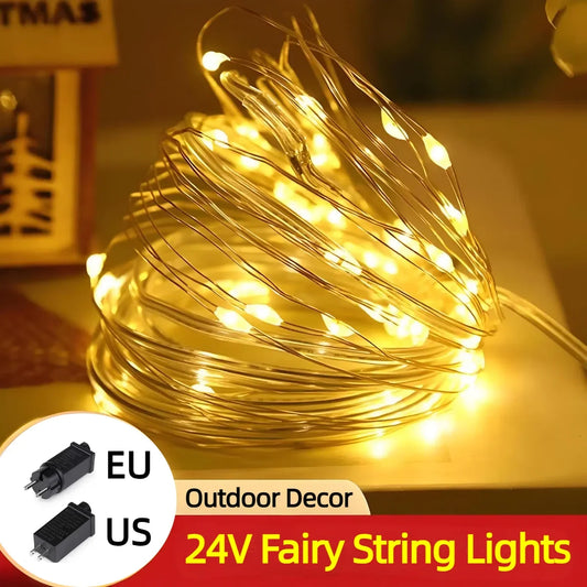 Christmas Decor LED String Lights Dream Color With 8 Modes 220V 110V EU US Outdoor Lamp For Festival Garden Wedding Party Decor