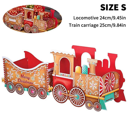 Santa's Gift Train — Deliver Holiday Cheer In Style DIY Personalised Christmas Train Sets Xmas Decoration