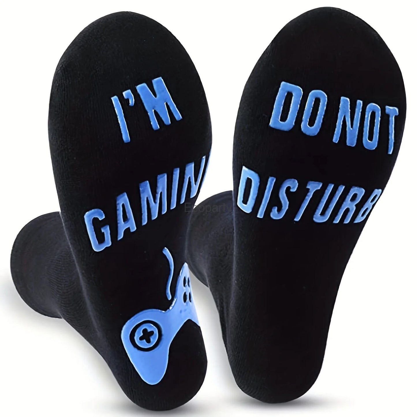Gifts For Men BoyFriend Christmas Birthday Presents 1Pairs 'I Am Gaming'' I'm not Sleeping' Print Funny Novelty Cotton Socks