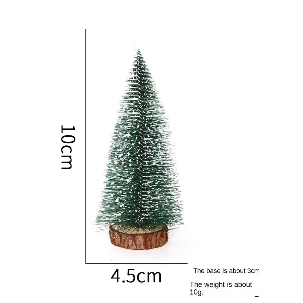 40CM Artificial Christmas Trees Snow Pine Tree Desktop Decorative Mini Christmas Tree Ornament Navidad Xmas Decorations New Year