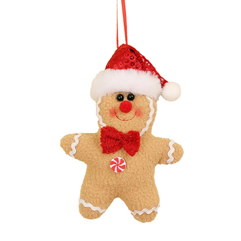 Christmas Tree Ornaments Xmas Decorative Hanging Ornaments Santa Reindeer Snowman For Holiday Party Decor Kids Gifts