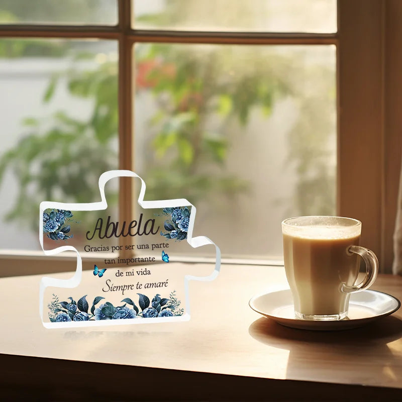 1pc, SpanishGifts For Grandma Acrylic Decorations Delicate Grandma Gifts From Grandchildren Christmas Anniversary Birthday Gifts