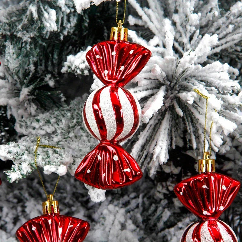 5-Pack Christmas Candy Tree Ornaments Christmas Tree Hanging Decorations Christmas Decorations