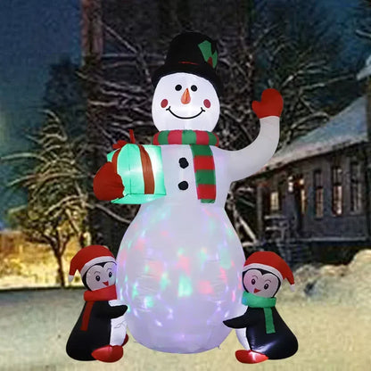 Christmas Inflatable Snowman & Penguin Toy