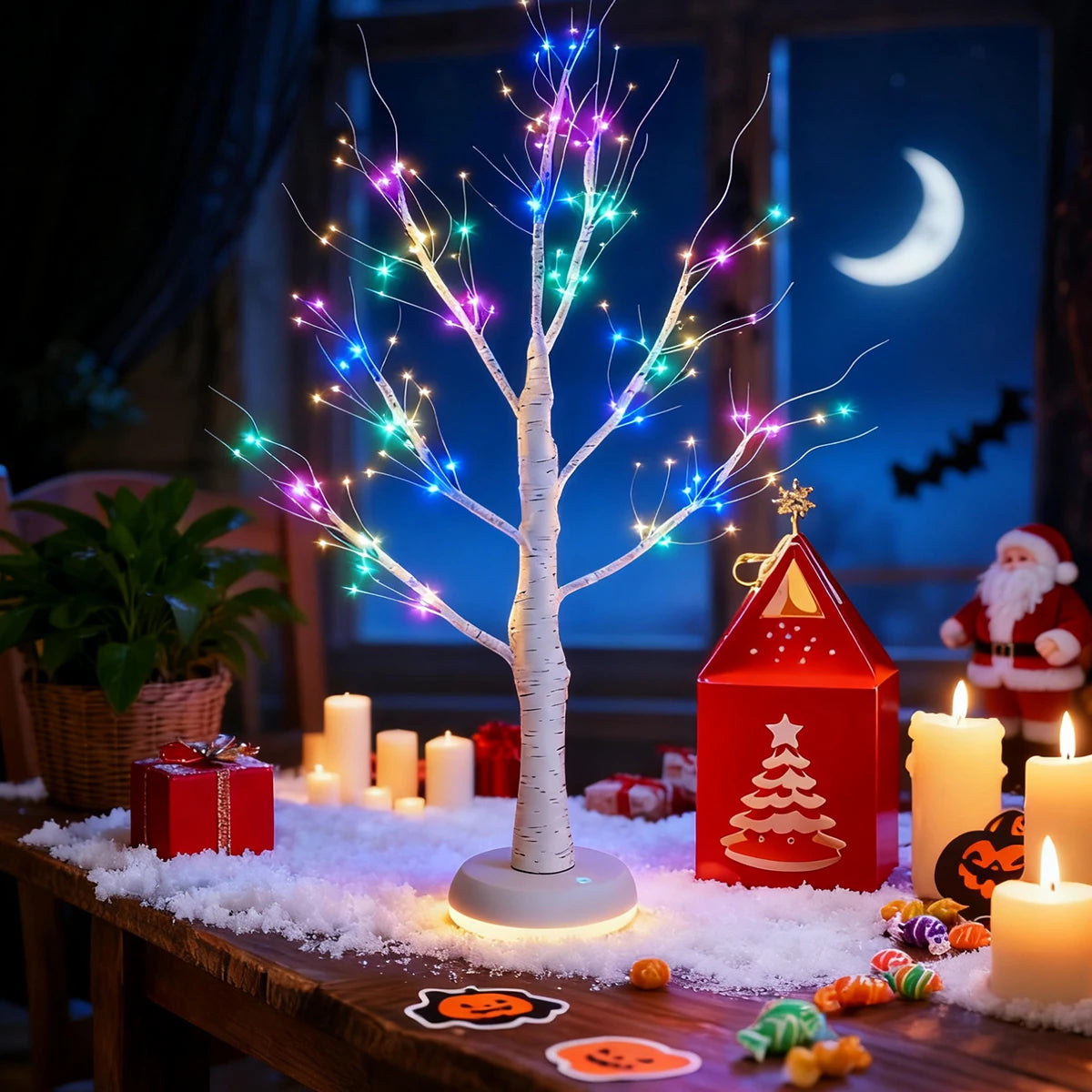 LED Christmas Birch Home Decoration Light Indoor Bedroom Party Decoration Landscape Luminous Tree Light