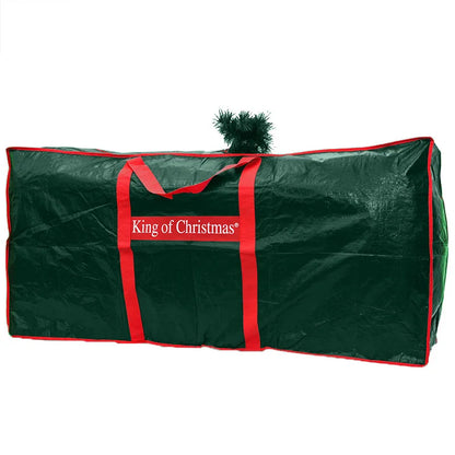 Christmas Tree Storage Bag Artificial Xmas Trees with Durable Reinforced Handles Dual Zipper Waterproof Protects From Dust-Green