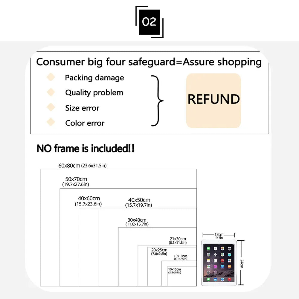 Christmas Trees Wall Art Snowy Village Print Picture Santa Deers Canvas Painting Poster For Livng Room Decoration Holiday Gift