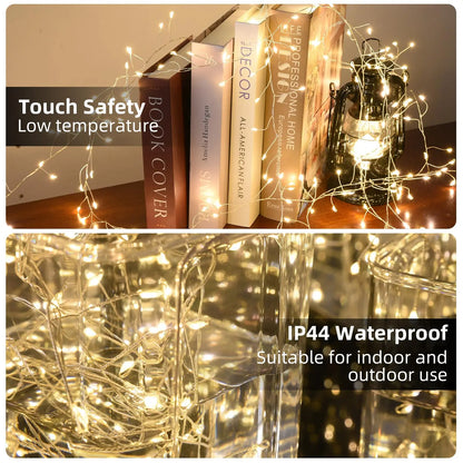 LED Firecracker String Lights Garland Fairy Light Christmas Tree Lights for Wedding Party Christmas Outdoor Decoration 2025