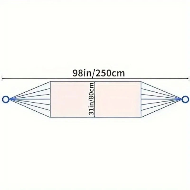 Outdoor Sports Hammock, Outdoor Sports Camping Hammock Net Nylon Rope Hook, Suitable for Garden, Beach, Courtyard Travel