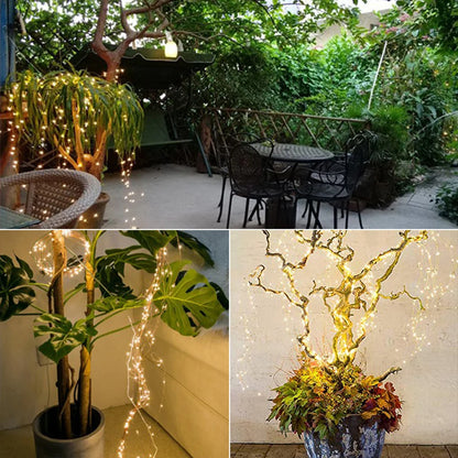 Christmas Lights Curtain String Light Waterfall Outdoor Decoration 2M 100-600LED Fairy Led Garland For Tree Garden Party Holiday