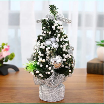 Christmas Tree Decorations 20cm Artificial Xmas Tree Desktop Ornaments for Home Christmas Decoration 2025 Navidad New Year Gifts