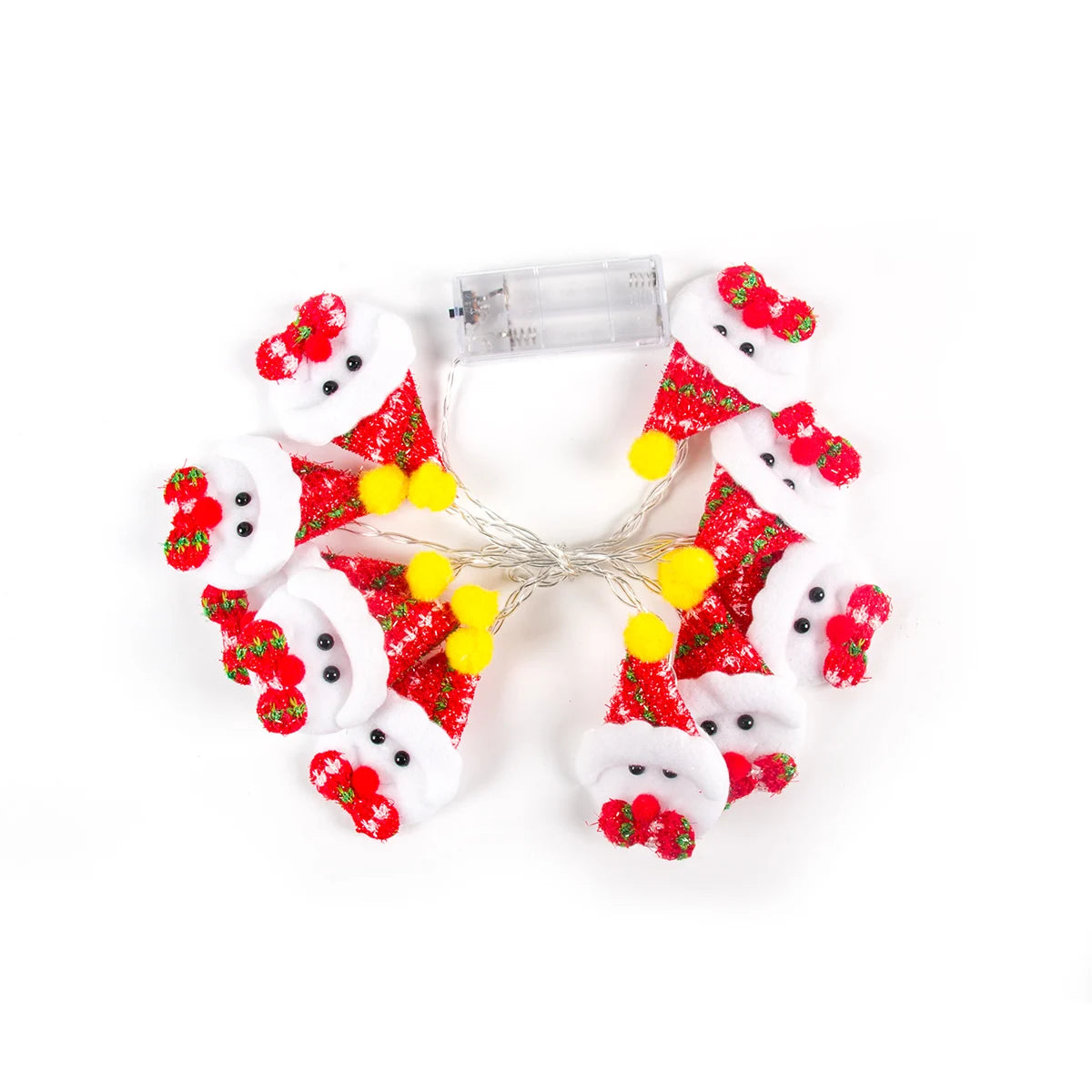 Christmas LED String Lights Santa Claus Snowflakes Snowman Xmas Tree Fairy Lights Garland Christmas Decorations for Home Navidad