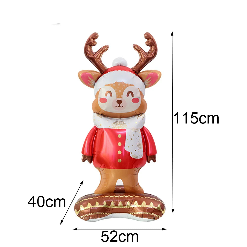 Christmas Inflatable Snowman Balloon Standing Snowman  Foil Balloon Outdoor Yard Decorations New Year Xmas Party Christmas Decor