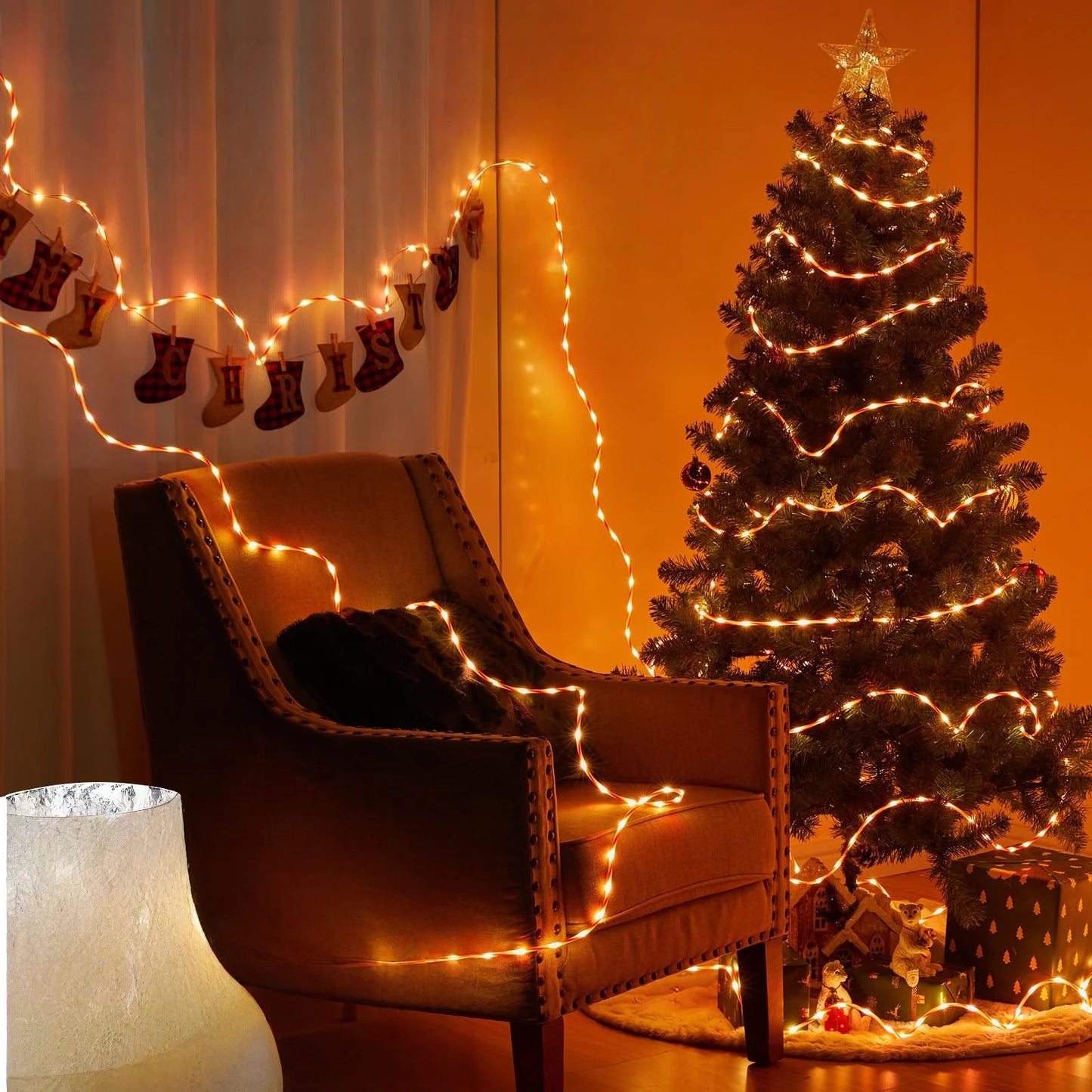 Christmas LED String Lights Outdoor and Indoor Decorations