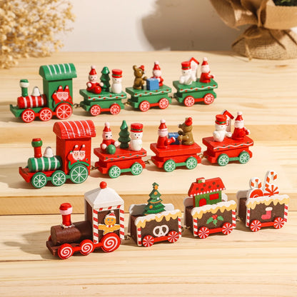 Christmas Train Merry Christmas Decorations For Home 2025 Cristmas Ornament Xmas Navidad Noel Gifts Happy New Year 2026 Gifts