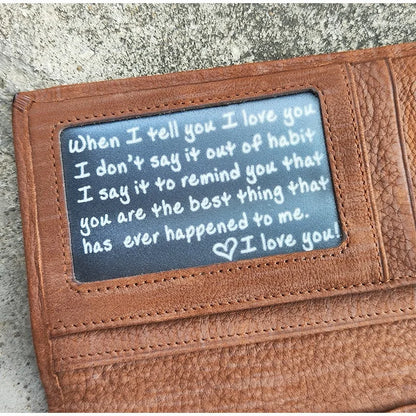 Anniversary Gifts Christmas Gifts I Love You Wallet Insert Card for Couple Husband Birthday Gifts