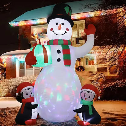 Christmas Inflatable Snowman & Penguin Toy